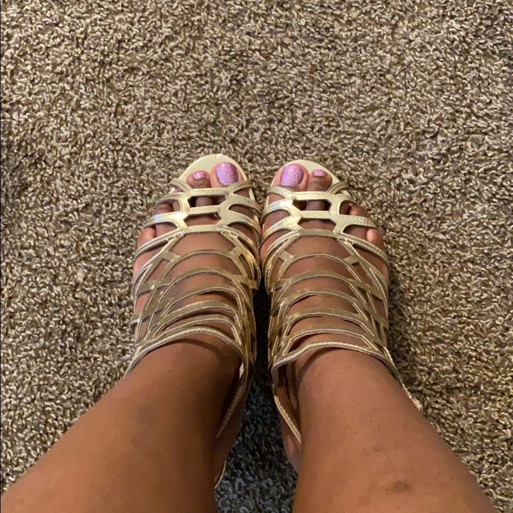 Gold heels